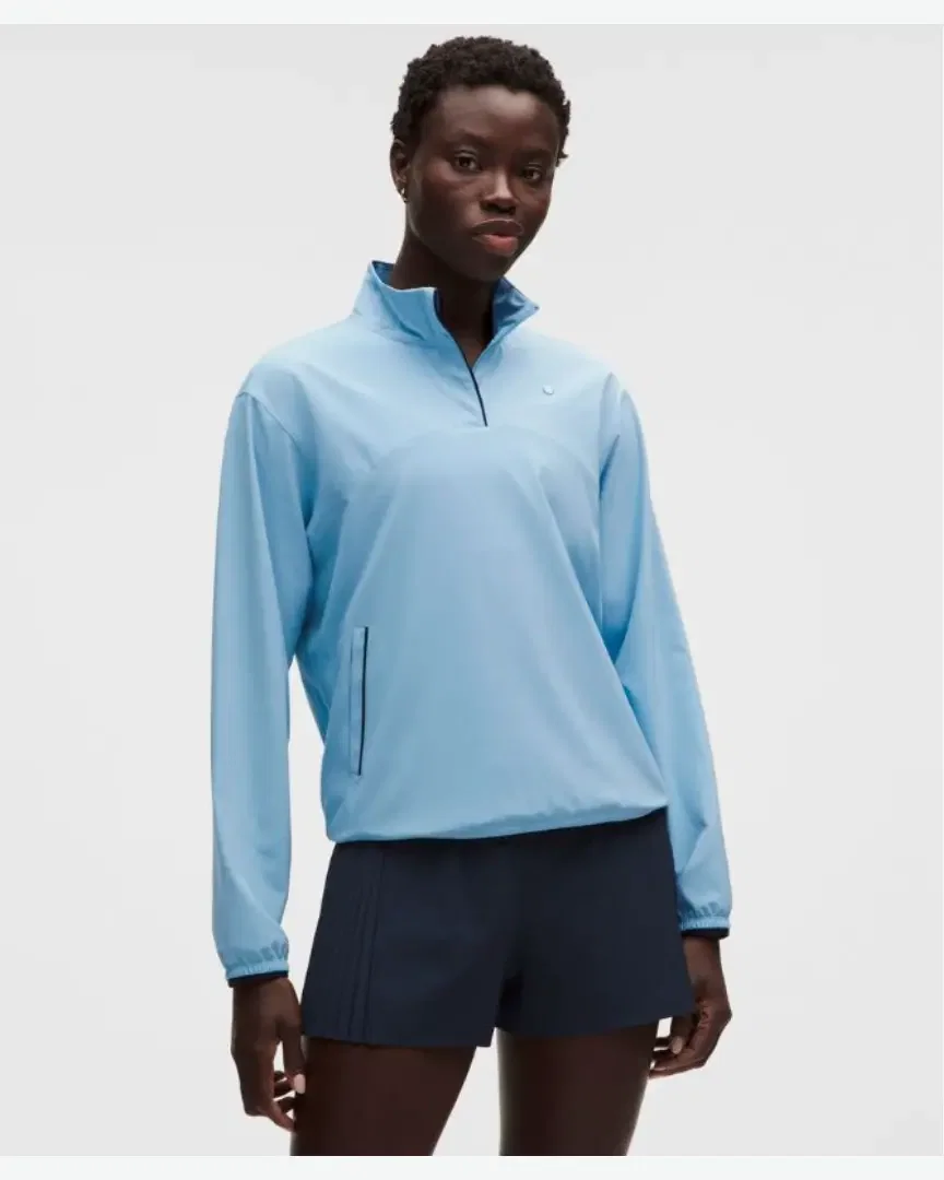 Lululemon sweat demi-zippé léger avec protection uv Femme