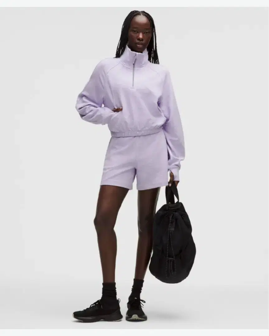 Lululemon Sweat Scuba Court À Col Montant Demi-Zippé Gaufré W - LW3JCTS_042362 (1) au meilleur prix !