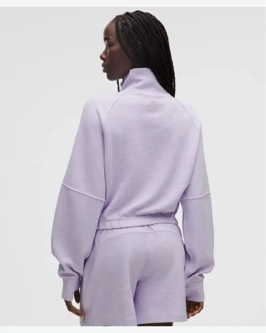 Lululemon Sweat Scuba Court À Col Montant Demi-Zippé Gaufré W - LW3JCTS_042362 (2) au meilleur prix !