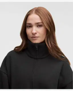 Lululemon sweat steady state oversize demi-zippé à col montant en superloft Femme – 4/5