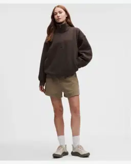 Lululemon sweat steady state oversize demi-zippé à col montant en superloft Femme – 2/5