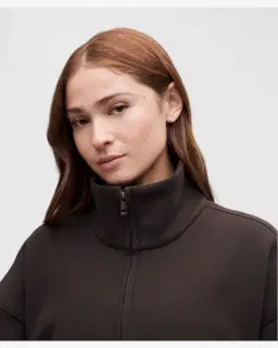 Lululemon sweat steady state oversize demi-zippé à col montant en superloft Femme – 4/5