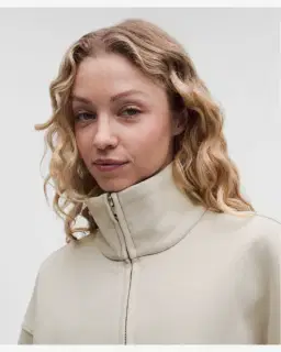 Lululemon sweat steady state oversize demi-zippé à col montant en superloft Femme – 4/5