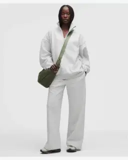 Lululemon sweat steady state oversize demi-zippé à col montant en superloft Femme – 2/5