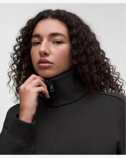 Lululemon sweat zippé oversize en smooth spacer Femme – 4/5
