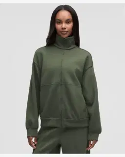Lululemon sweat zippé oversize en smooth spacer Femme – 1/5