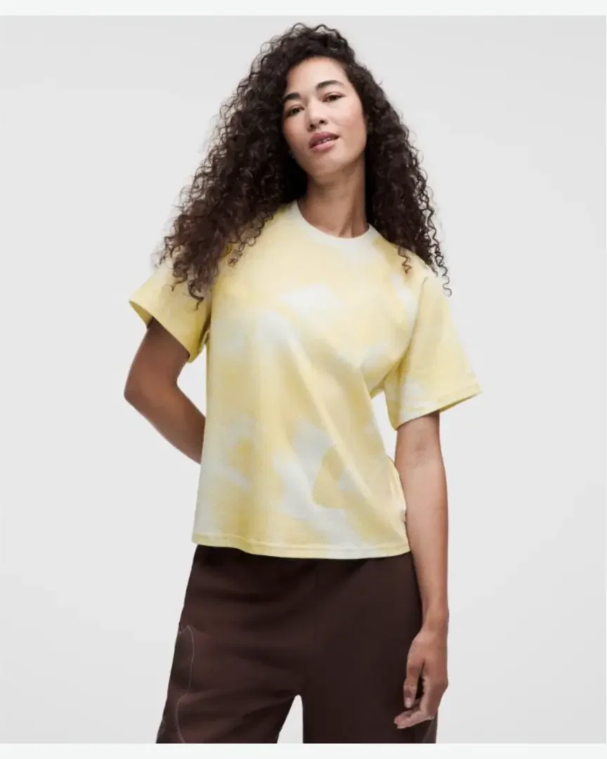 Lululemon T-Shirt Classique Imprimé En Coton Collection Slnsh W