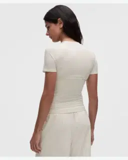 Lululemon t-shirt col rond wundermost longueur hanche en ultra-soft nulu Femme – 3/5