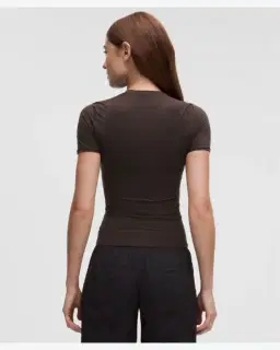 Lululemon t-shirt col rond wundermost longueur hanche en ultra-soft nulu Femme – 3/5