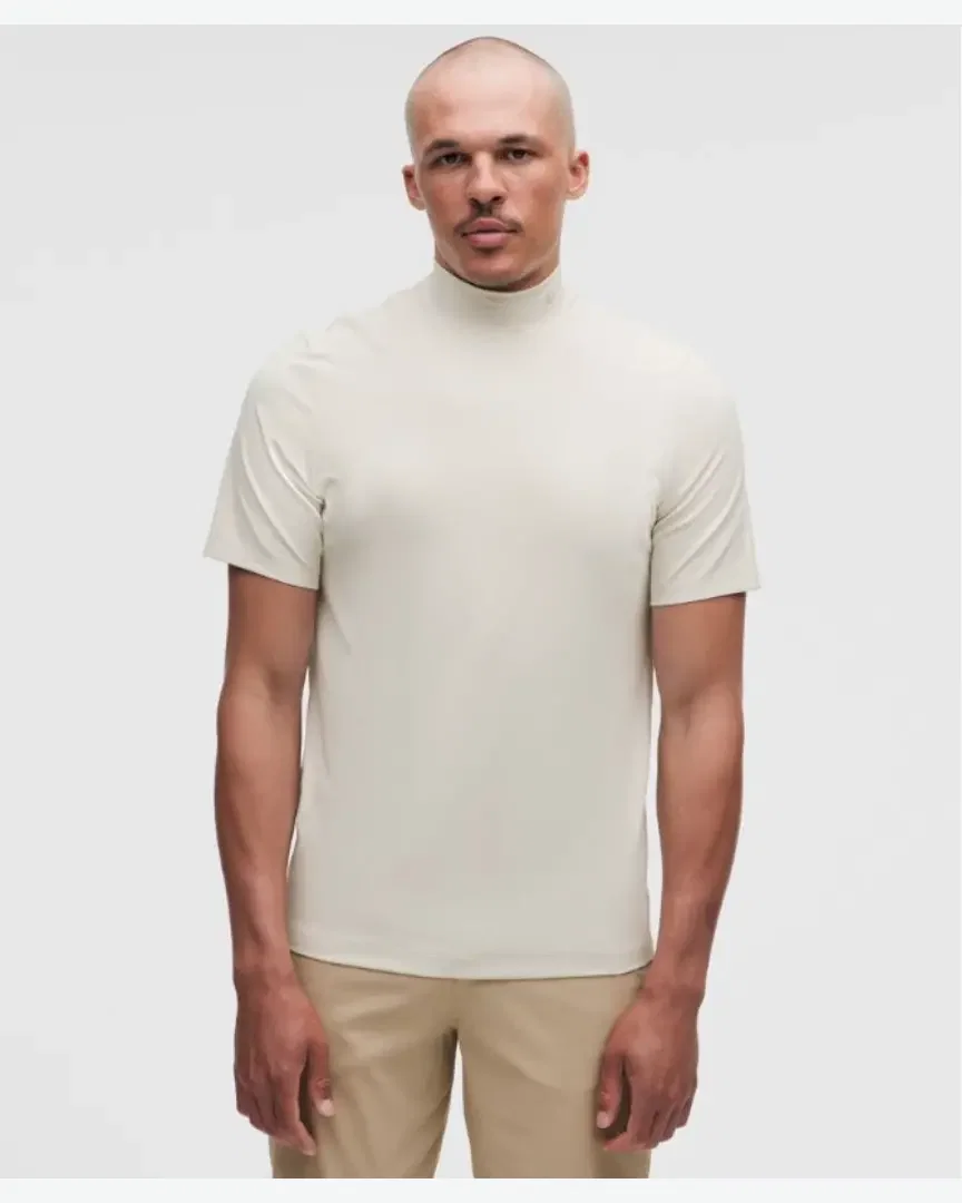 Lululemon t-shirt coupe slim en piqué à col montant Homme
