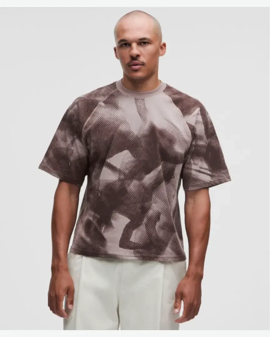 Lululemon T-Shirt Décontracté En Coton Imprimé Collection Slnsh M