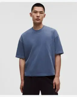 Lululemon t-shirt en jersey épais coupe carrée wash Homme – 1/5