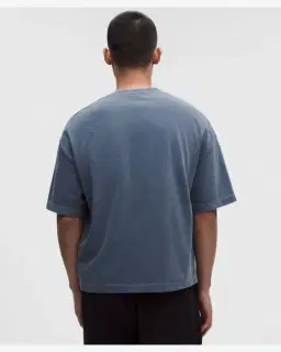 Lululemon t-shirt en jersey épais coupe carrée wash Homme – 3/5
