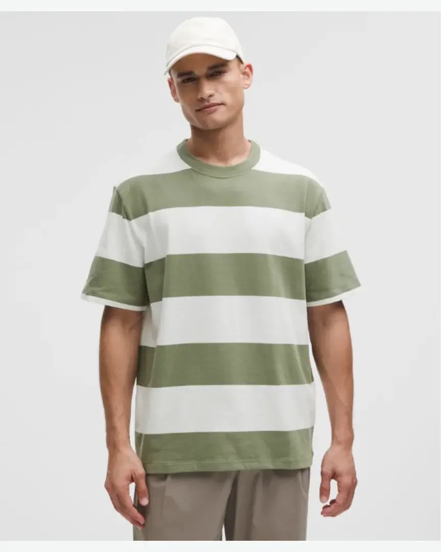 Lululemon t-shirt en jersey épais stripe Homme