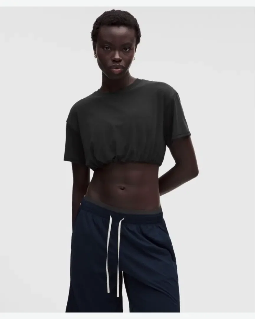 Lululemon t-shirt entraînement ultra court en jersey Femme