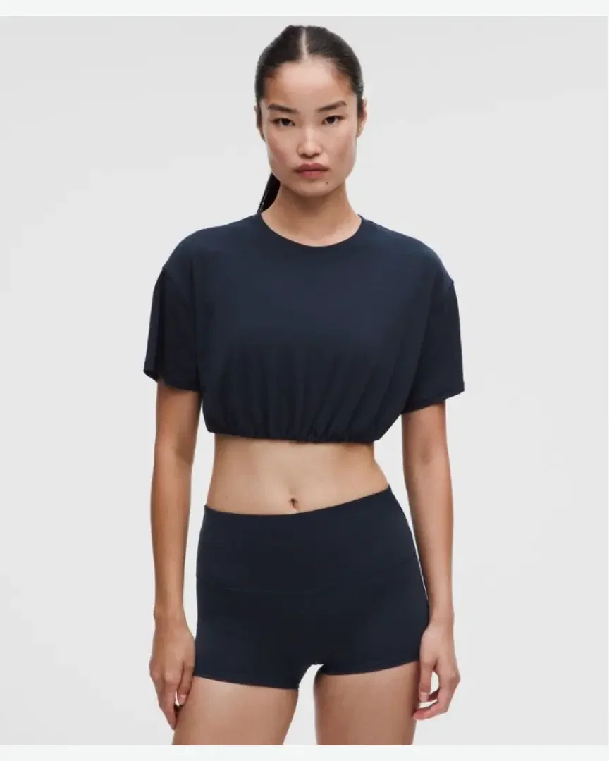 Lululemon t-shirt entraînement ultra court en jersey Femme