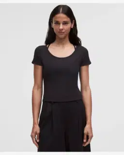 Lululemon t-shirt hold tight micro-côtelé à dos croisé Femme – 1/5