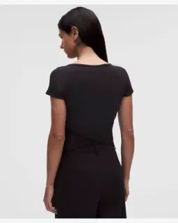 Lululemon t-shirt hold tight micro-côtelé à dos croisé Femme – 3/5