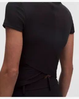 Lululemon t-shirt hold tight micro-côtelé à dos croisé Femme – 5/5