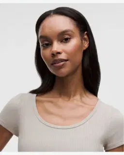 Lululemon t-shirt hold tight micro-côtelé à dos croisé Femme – 4/5