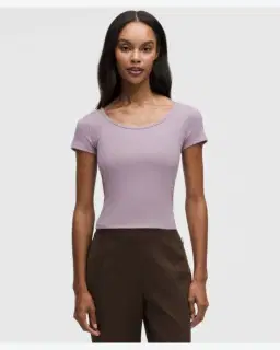 Lululemon t-shirt hold tight micro-côtelé à dos croisé Femme – 1/5