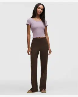Lululemon t-shirt hold tight micro-côtelé à dos croisé Femme – 2/5