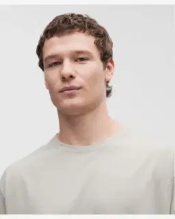 Lululemon t-shirt manches longues coupe décontractée chiné Homme – 4/5