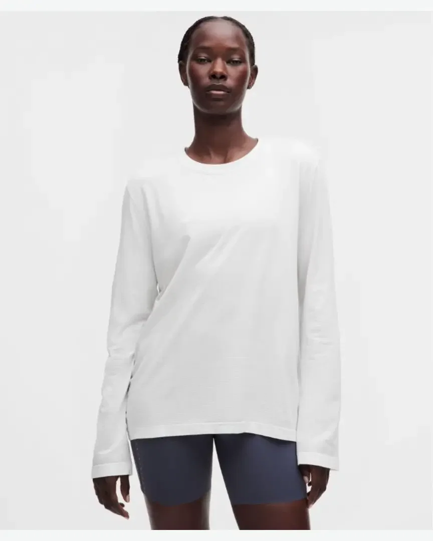 Lululemon T-Shirt Manches Longues Swiftly Relaxed Nouvelle Coupe W
