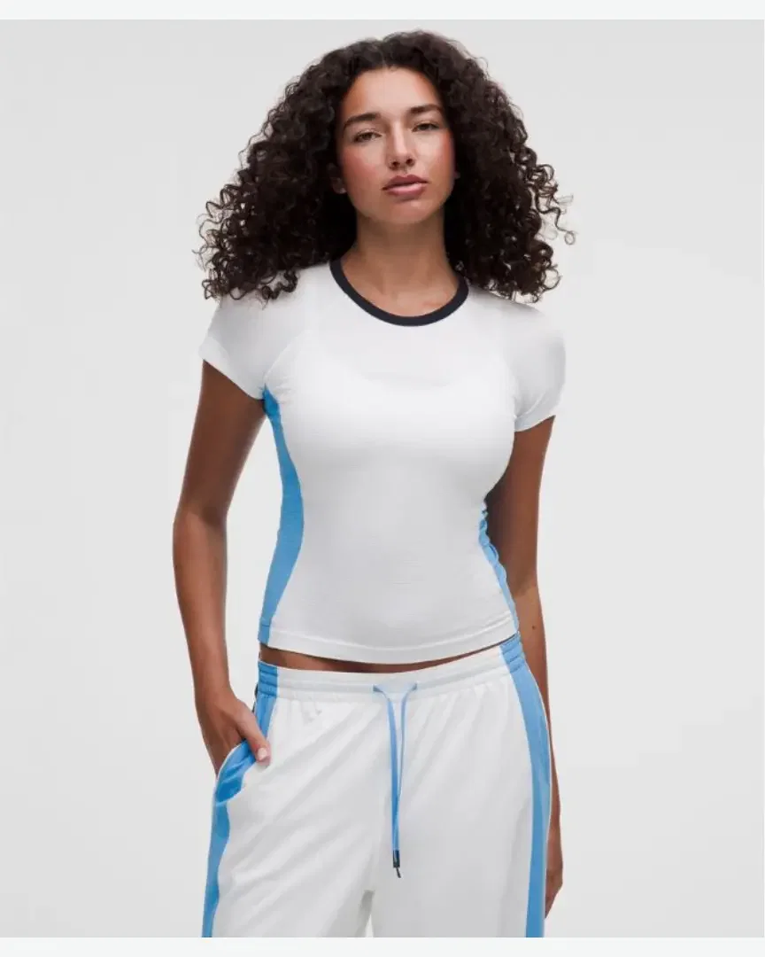 Lululemon t-shirt swiftly tech 2 longueur taille colourblock Femme