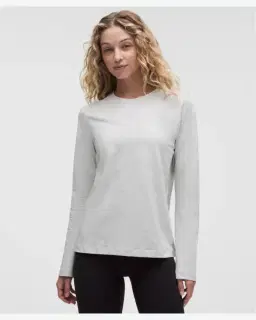 Lululemon t-shirt the classic à manches longues en jersey Femme – 1/5