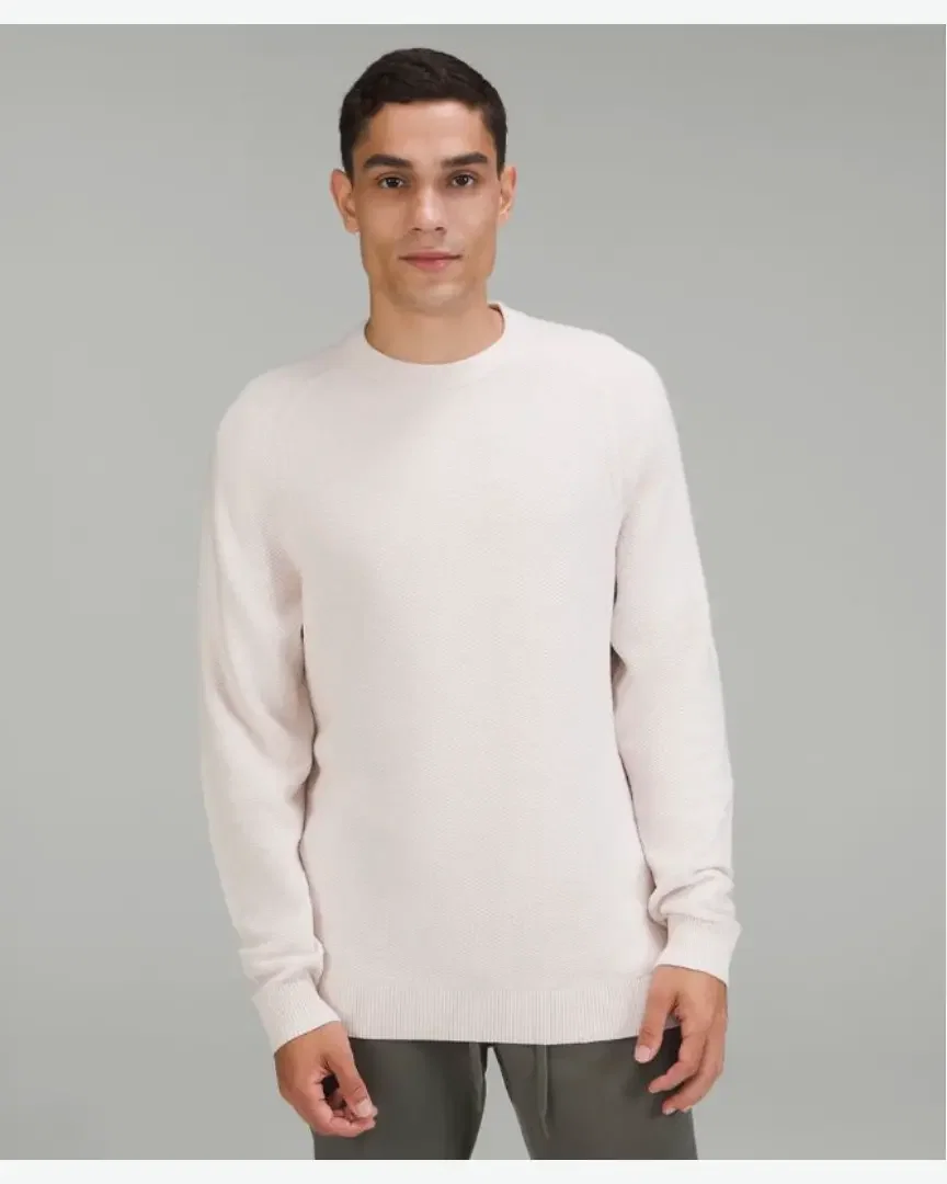 Lululemon textured knit classic-fit crewneck sweater Homme