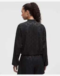 Lululemon veste de survêtement en satin monogrammé Femme – 3/5