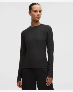 Lululemon waffle-knit crewneck base layer Femme – 1/5