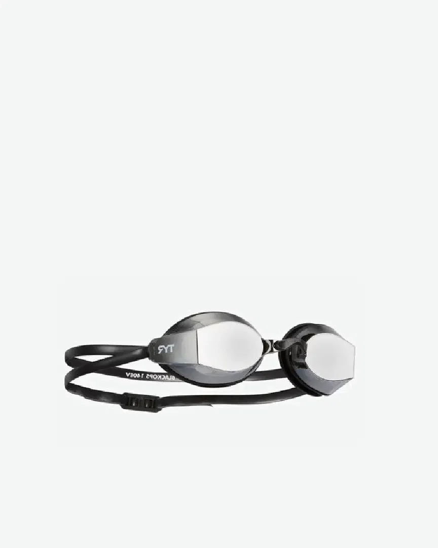 Lunettes De Natation Tyr Blackops Racing Miroir Fume Metallise Homme