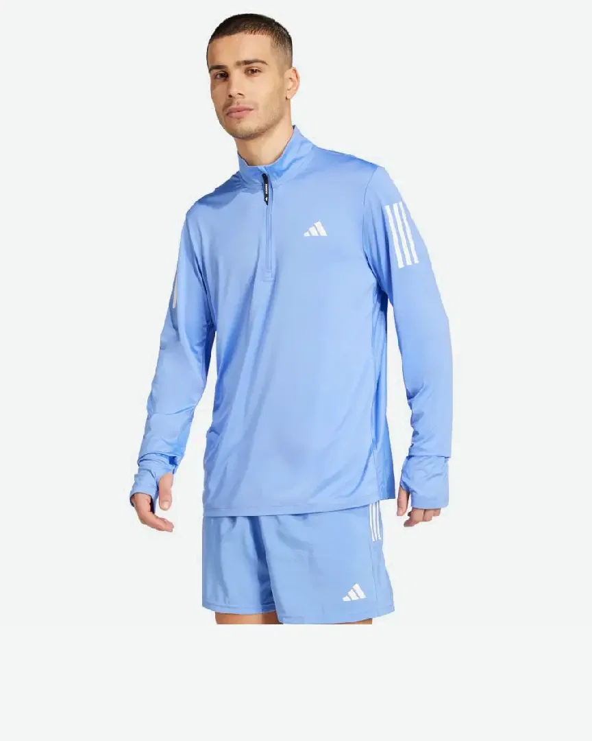 maîtrisez adidas le demi-zip de course Homme