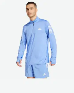 maîtrisez adidas le demi-zip de course Homme – 1/4