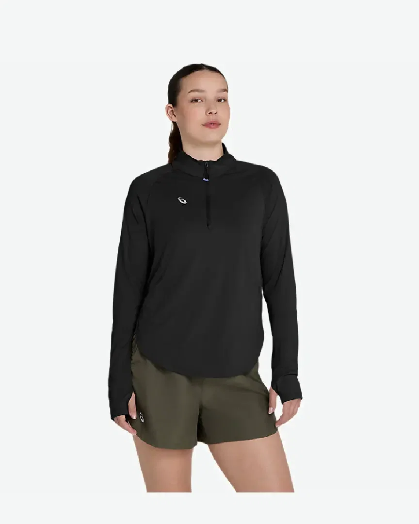nagino run 1/4 zip ls top Femme
