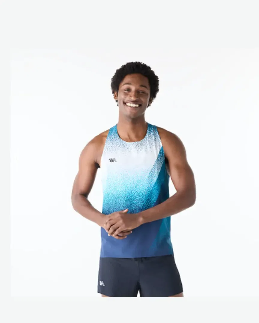 New Balance Race Day Ultra Light Printed Singlet Homme