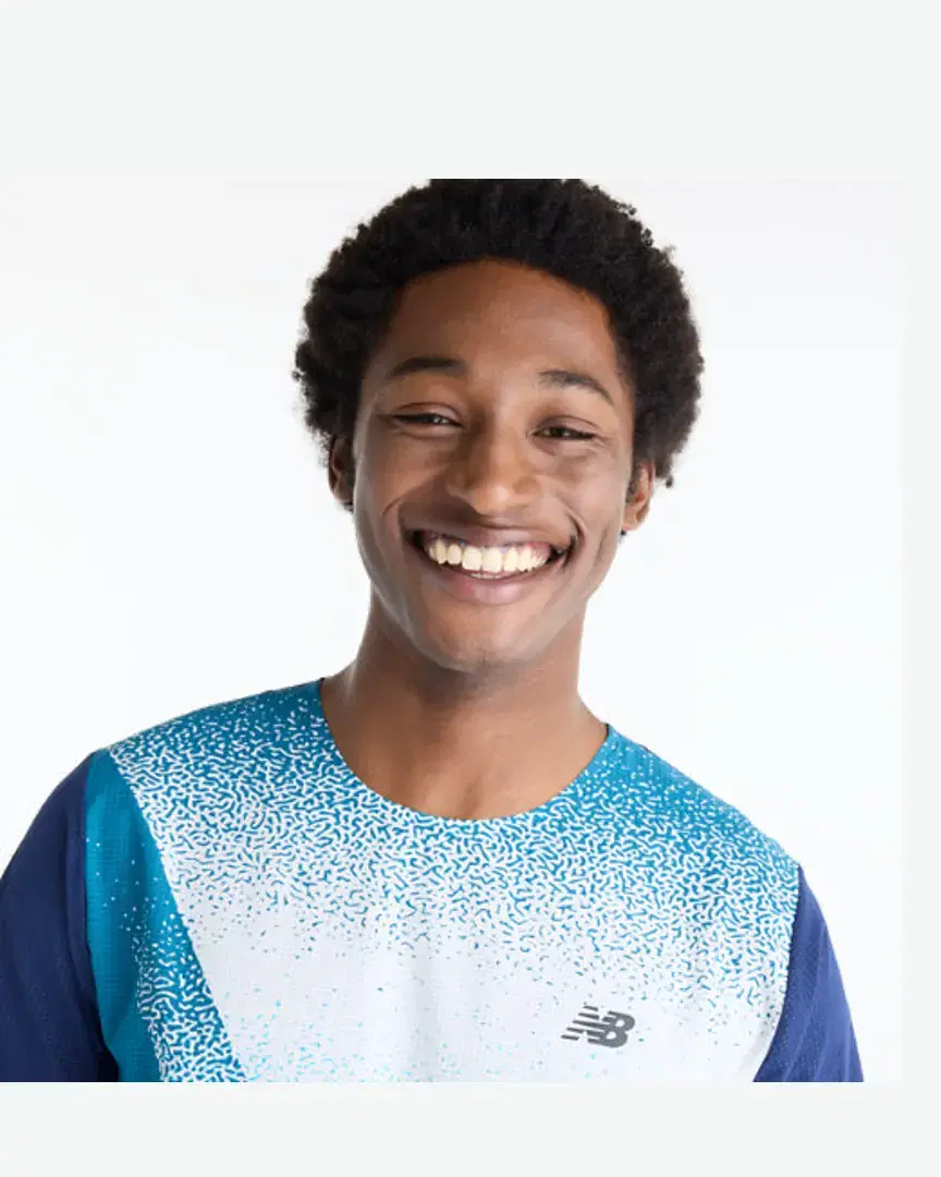 New Balance Race Day Ultra Light Printed T-Shirt M - MT61Q7IDATD (2) au meilleur prix !