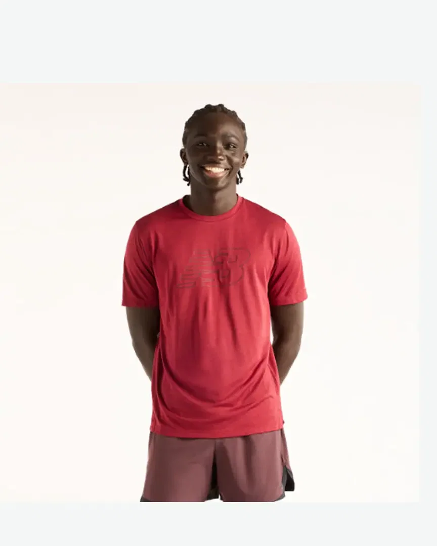 New Balance Rc Essential Graphic T-Shirt V2, Poly Knit, Taille 2Xl Homme