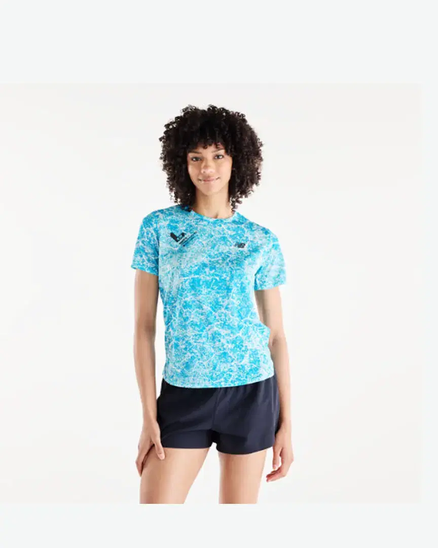 New Balance Valencia Marathon Printed Athletics T-Shirt, Poly Knit, Taille Xs W - Women (14) au meilleur prix !