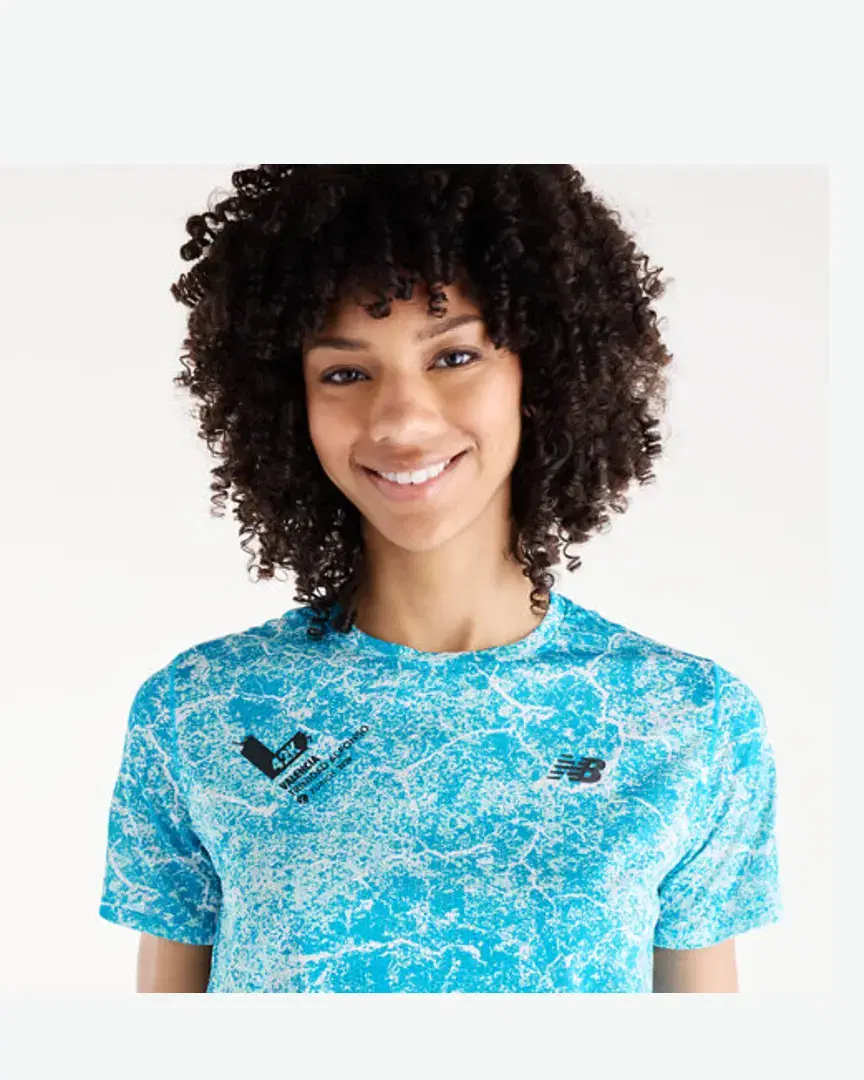New Balance Valencia Marathon Printed Athletics T-Shirt, Poly Knit, Taille Xs W - WT62U86WMLT (2) au meilleur prix !