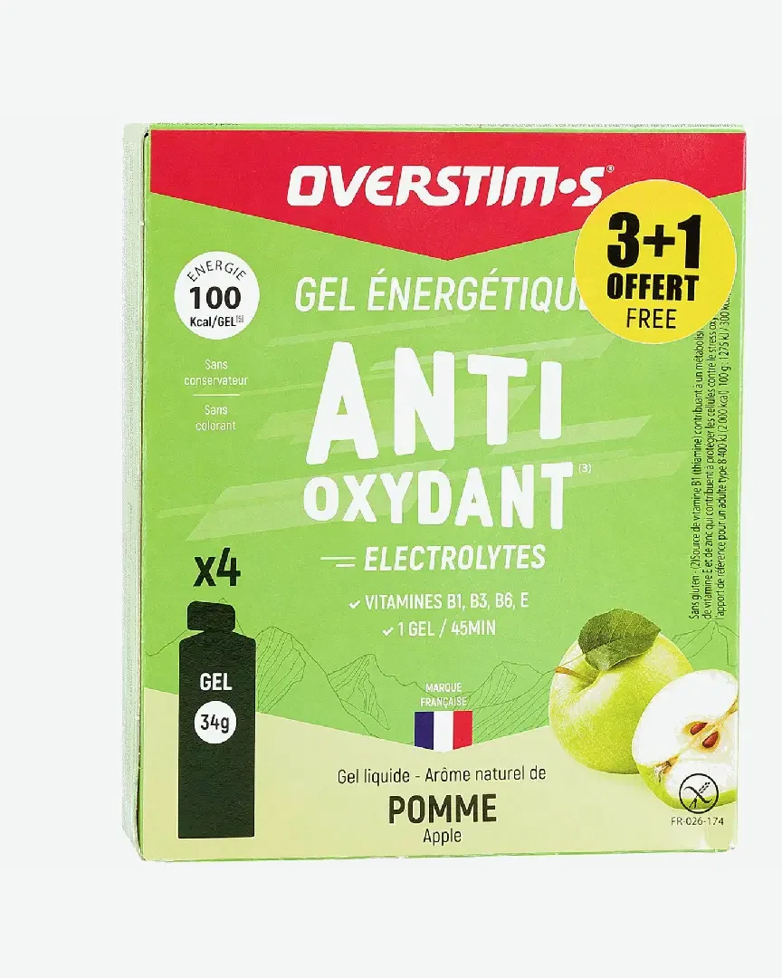 Overstims Étui Gels Liquides Antioxydant 3+1