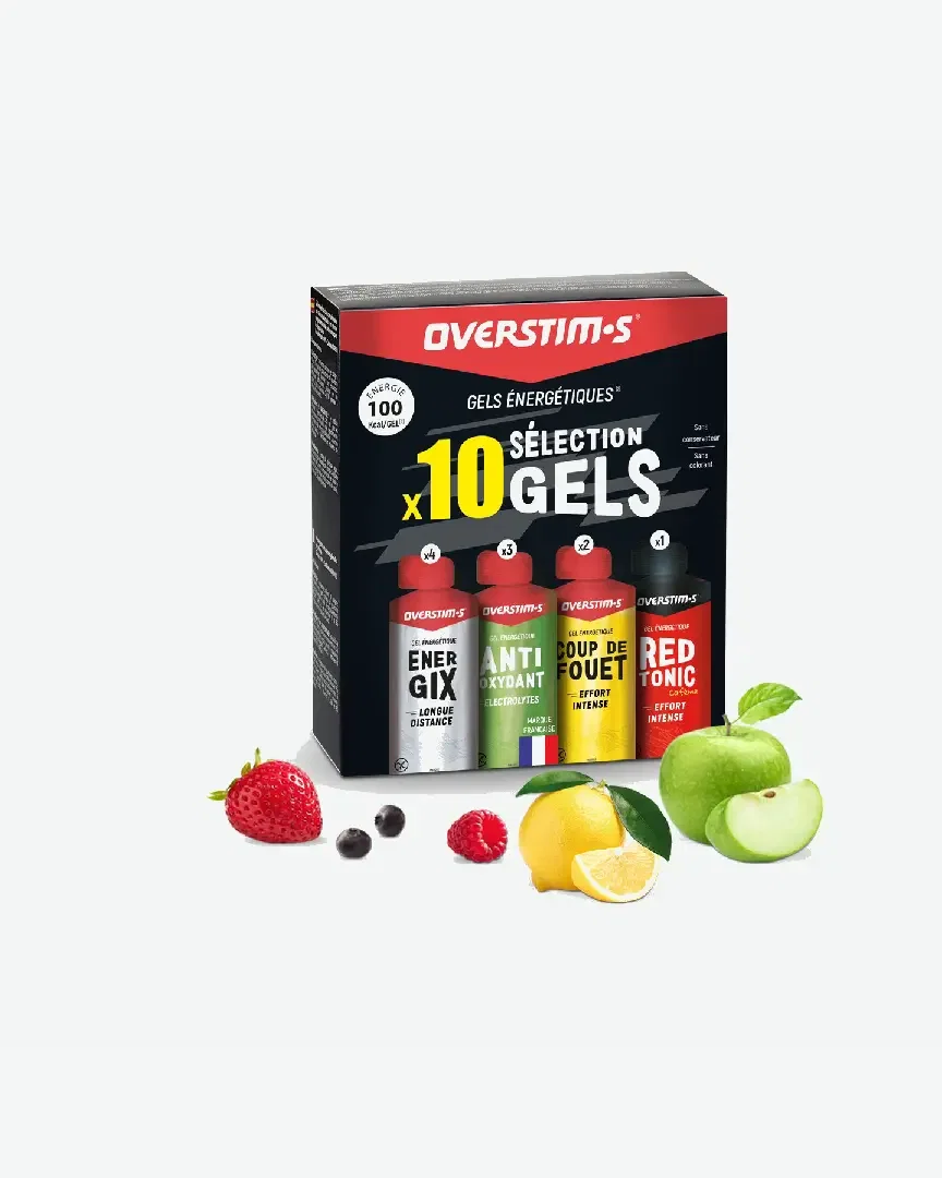 Overstims pack énergétique sélection performance liquide 10 gels Unisexe