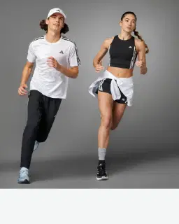 pantalon adidas own the run 3 bandes Homme – 3/4