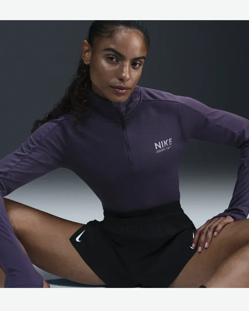 Pull 1/4 zip Dri-FIT Nike Pacer Femme