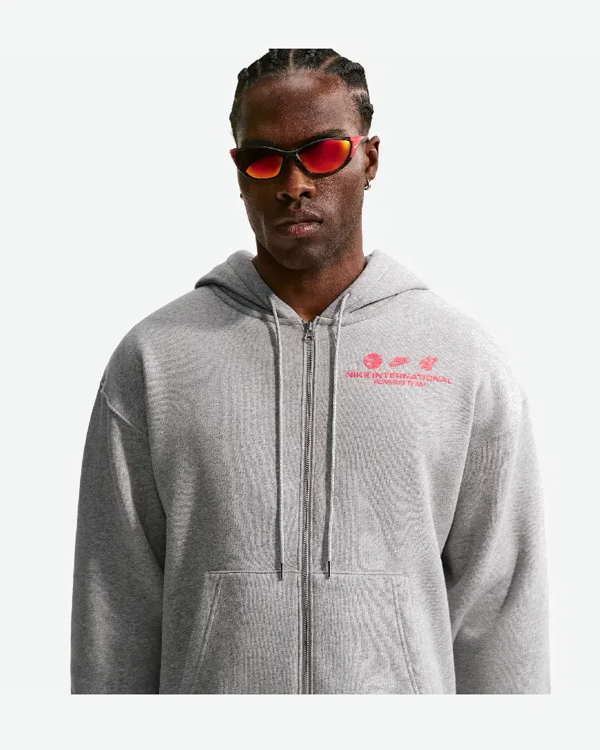 Pull à zip en tissu Fleece Nike Homme