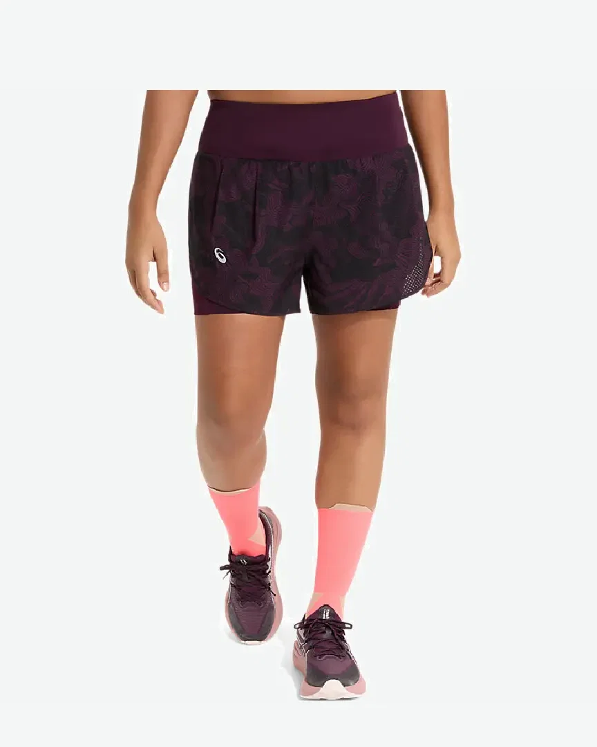 road all over print 2-n-1 3 5in short Femme