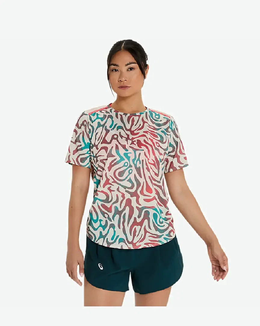 road all over print ss top Femme