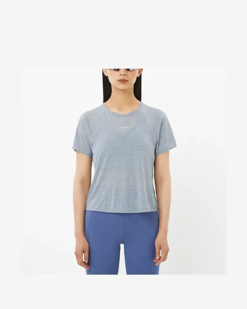 Salomon Shakeout Air Crop SS Tee Femme